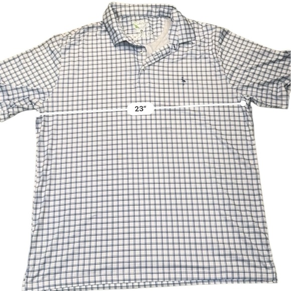 TailorByrd Men’s XXL Blue Check Polo Shirt Stretch Golf Casual Lightweight - Picture 11 of 11